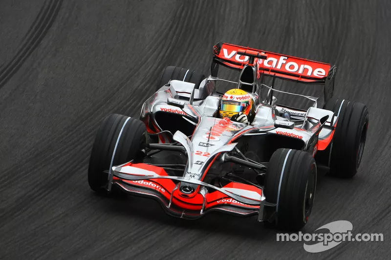 f1 brazilian gp 2008 lewis hamilton mclaren mercedes mp4 23