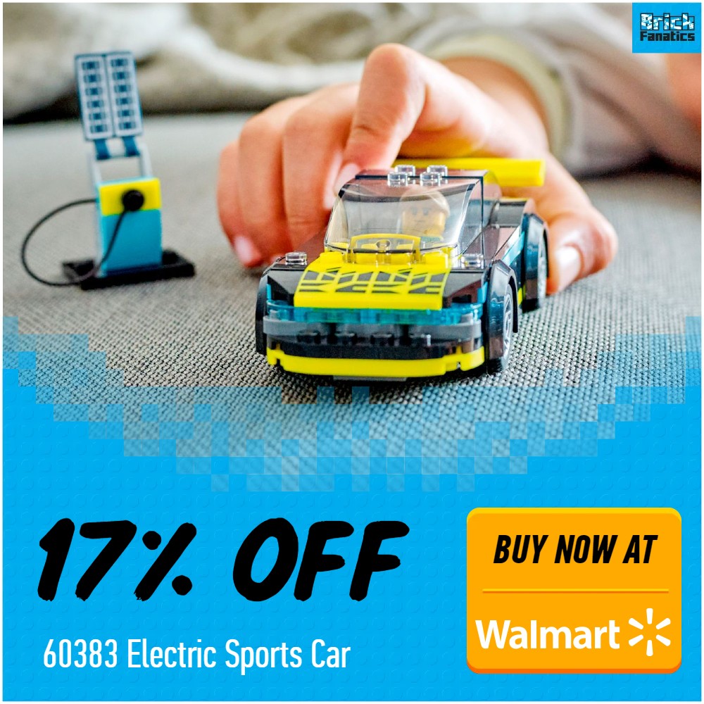 lego city 60383 electric sports car 17 off walmart deal card