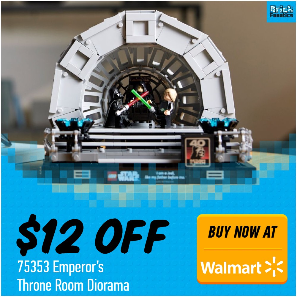 lego star wars 75353 emperor throne room diorama walmart 12 off deal card