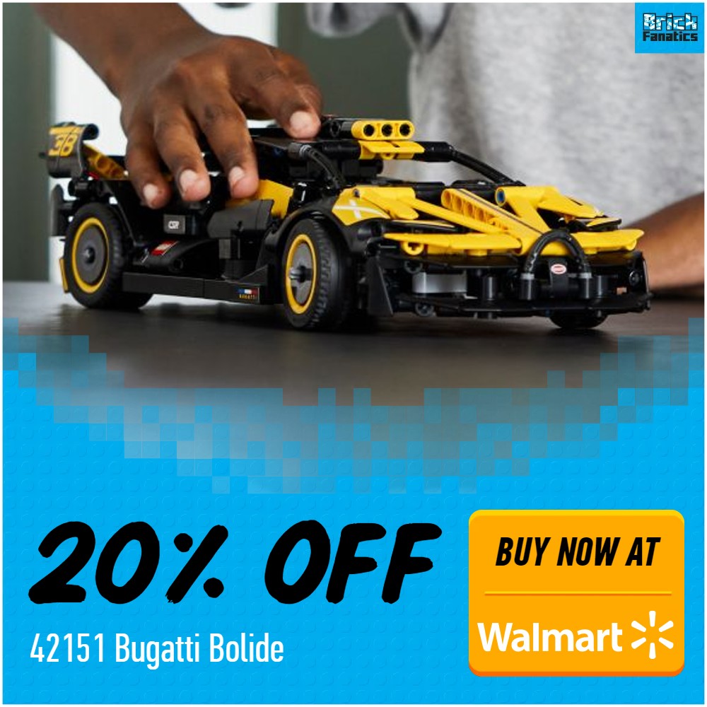 lego technic 42151 bugatti bolide 20 off walmart deal card