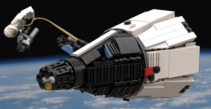 LEGO Gemini spacecraft dadbricks