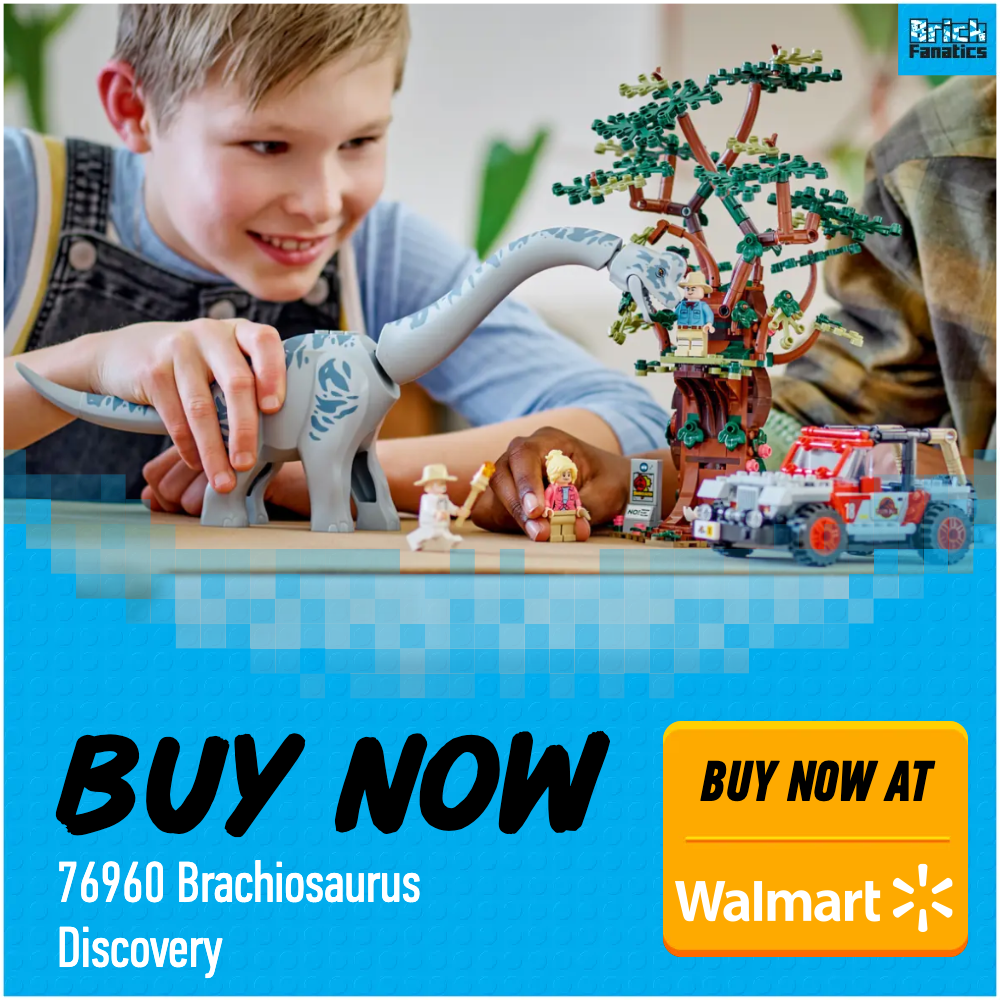 LEGO Jurassic World 76960 Brachiosaurus Discovery Walmart deal card