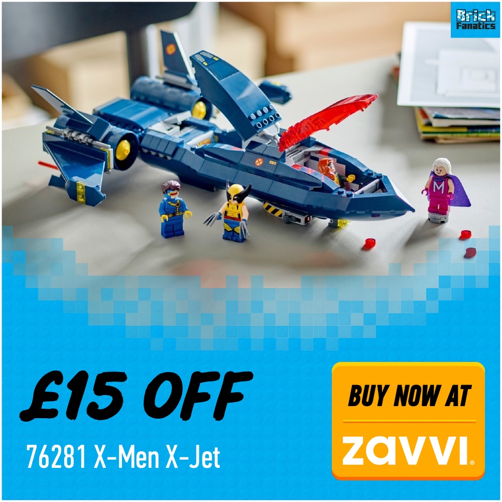 LEGO Marvel 76281 X Men X Jet Zavvi deal card 15 off