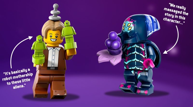 LEGO Minifigures Series 26 designer secrets: Alien Beetlezoid and Imposter
