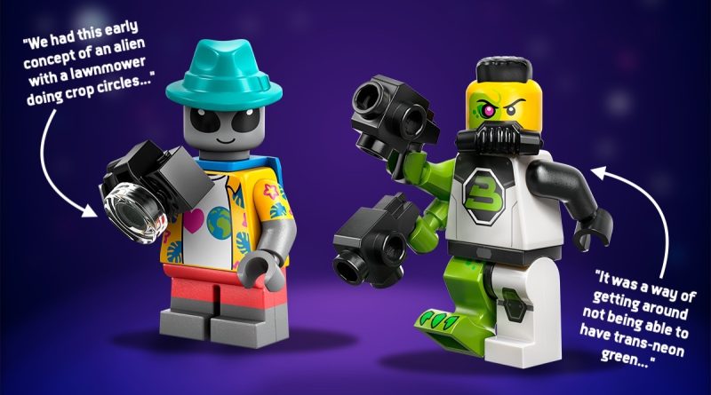 LEGO Minifigures Series 26 behind-the-scenes: Alien Tourist and Blacktron Mutant