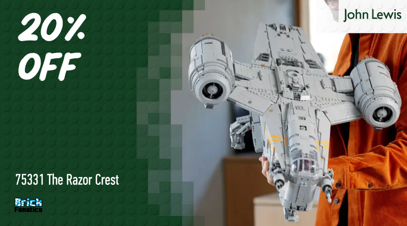 Save over £100 on LEGO Star Wars UCS Razor Crest at John Lewis