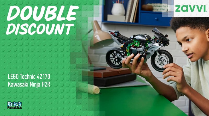 Score a double discount on LEGO Technic Kawasaki with this code