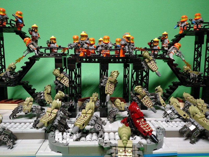 lego acpin galaxy squad minifigure display