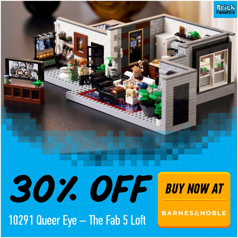lego icons 10291 queer eye the fab 5 loft 30 off barnes noble deal card