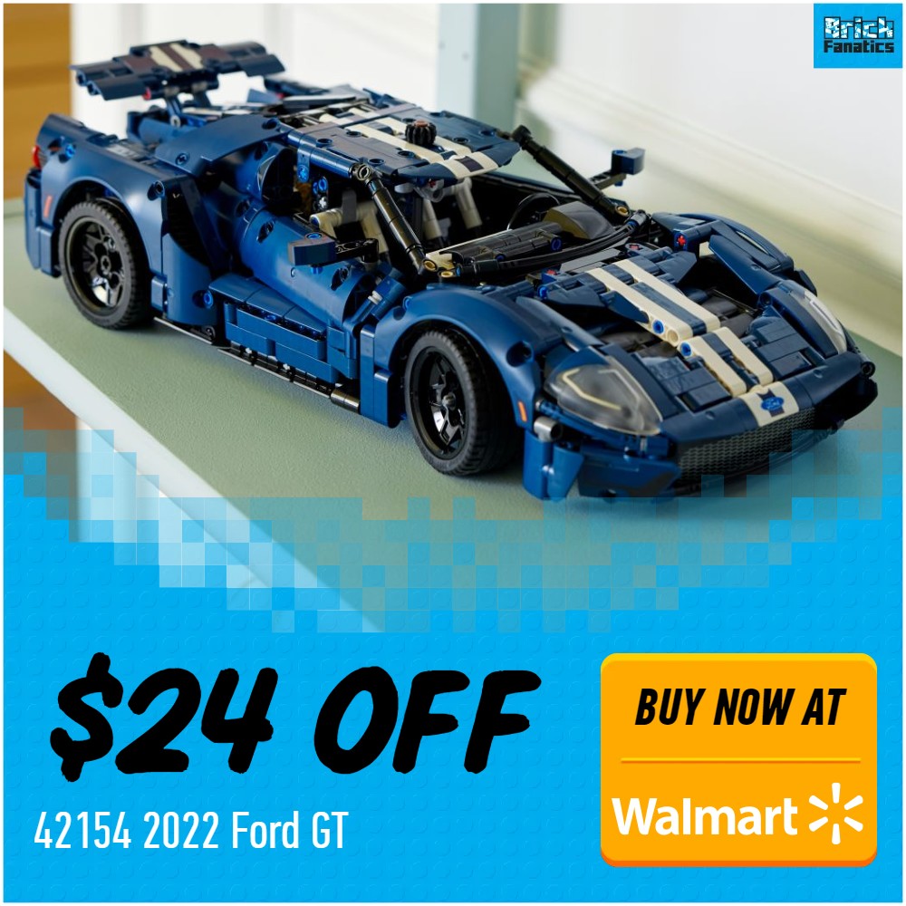 lego technic 42154 2022 ford gt 24 off walmart deal card