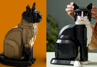 Confrontando LEGO Ideas 21349 Tuxedo Cat alla presentazione originale