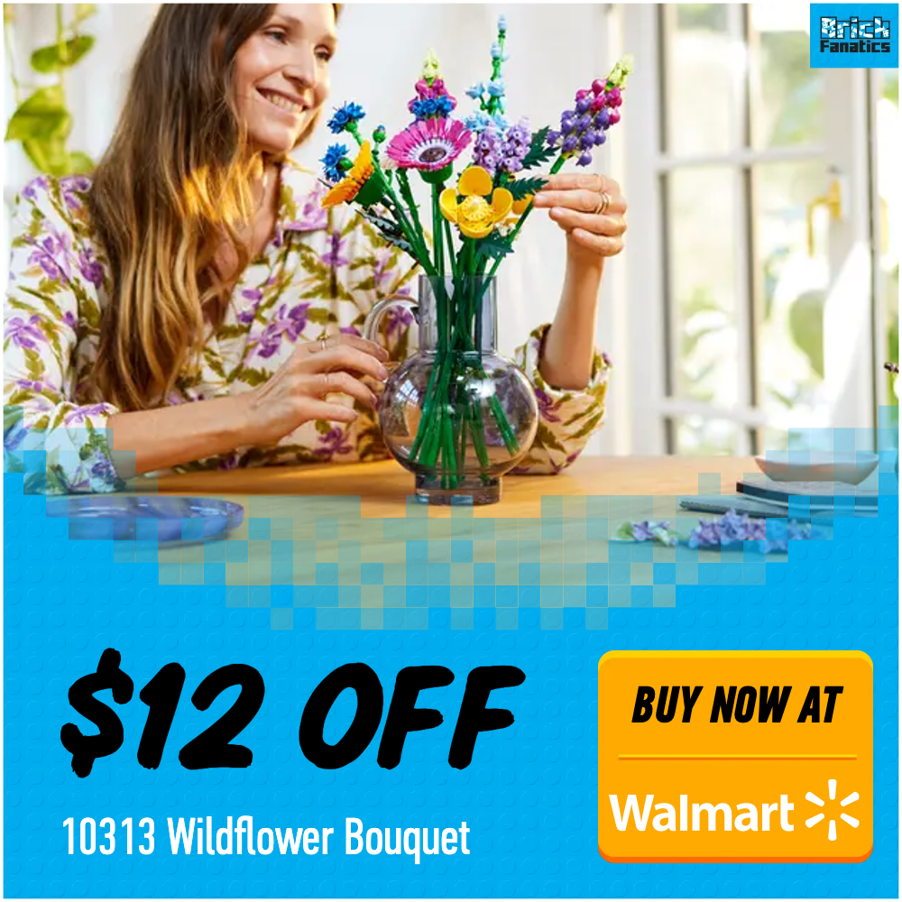 LEGO Botanical Collection 10313 Wildflower Bouquet Walmart 12 off deal card