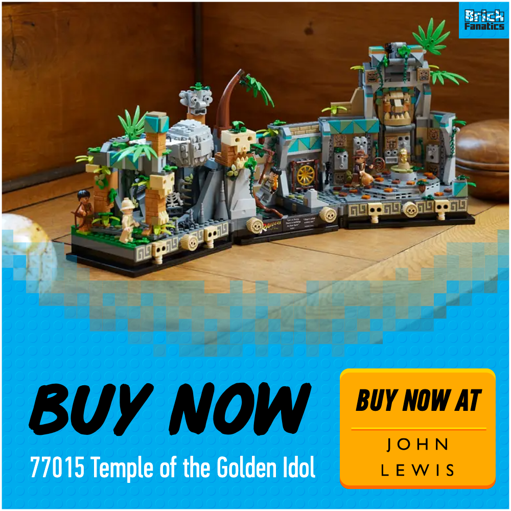 LEGO Indiana Jones Temple of the Golden Idol John Lewis deal card