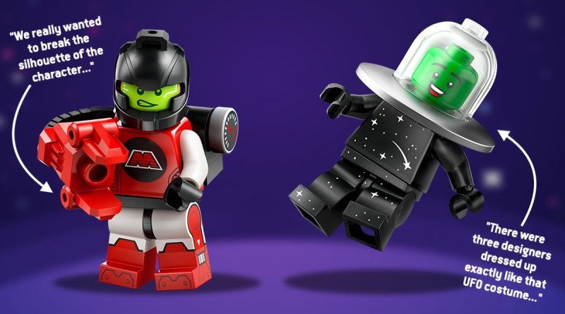 LEGO Series 26 walkthrough: M-Tron Powerlifter and Flying Saucer Costume Fan