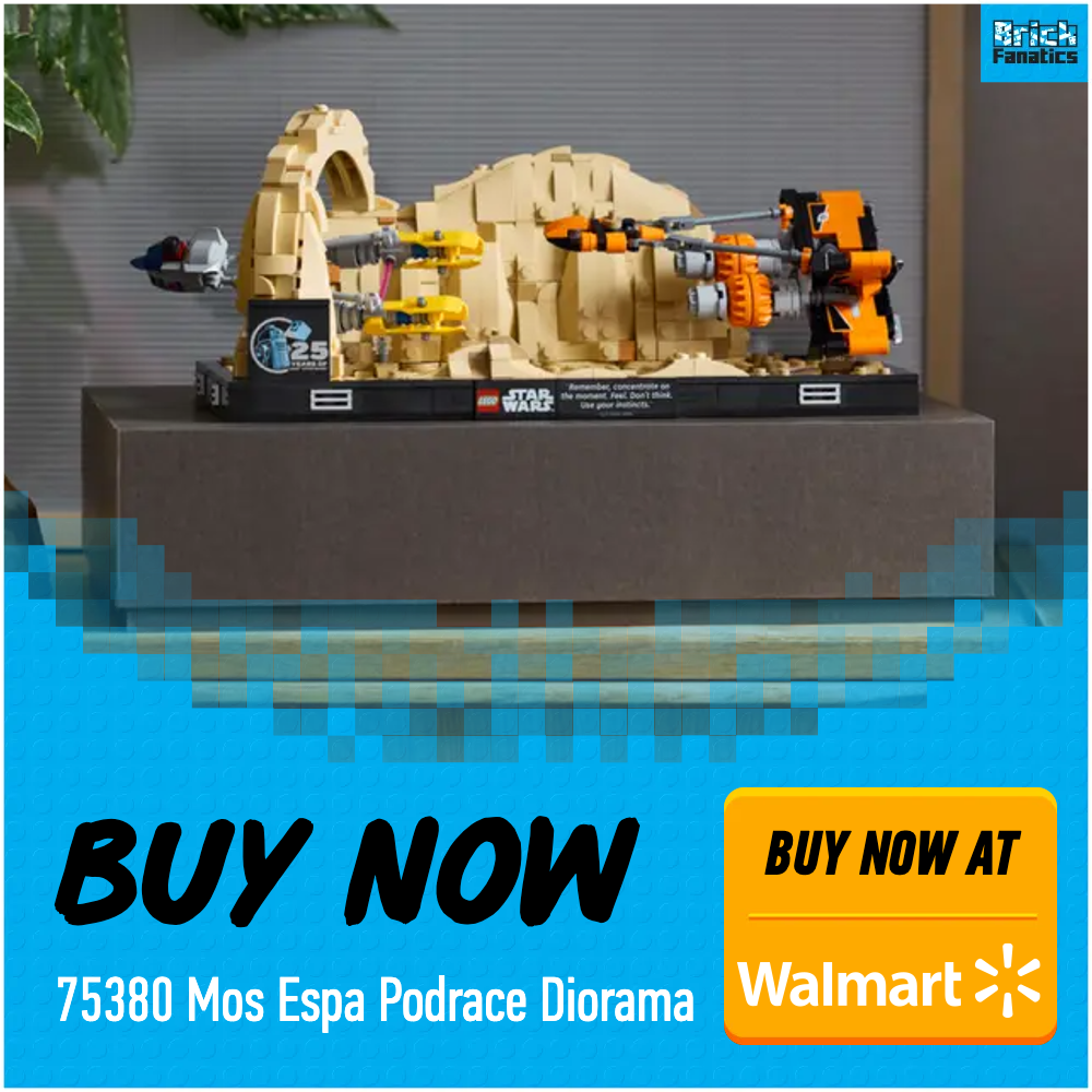 LEGO Star Wars 75380 Mos Espa Podrace Diorama Walmart deal card