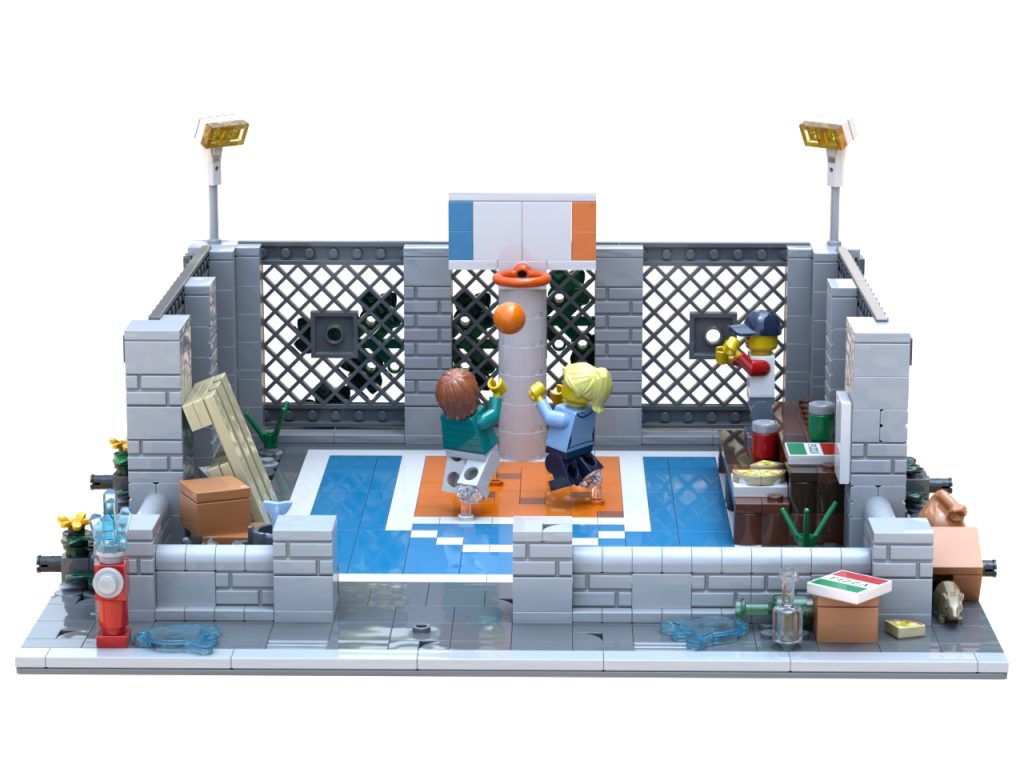 BrickLink Designer Program series 5 Brick Hood modular basketball court larshaakon 1024x768