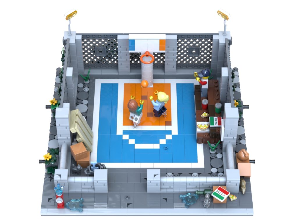 BrickLink Designer Program series 5 Brick Hood modular basketball court larshaakon 2 1024x768
