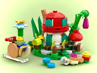 LEGO BrickLink Mini Mushroom House