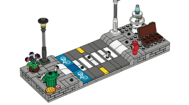 LEGO Ideas Test Lab Minifigure Crossing Stand featured