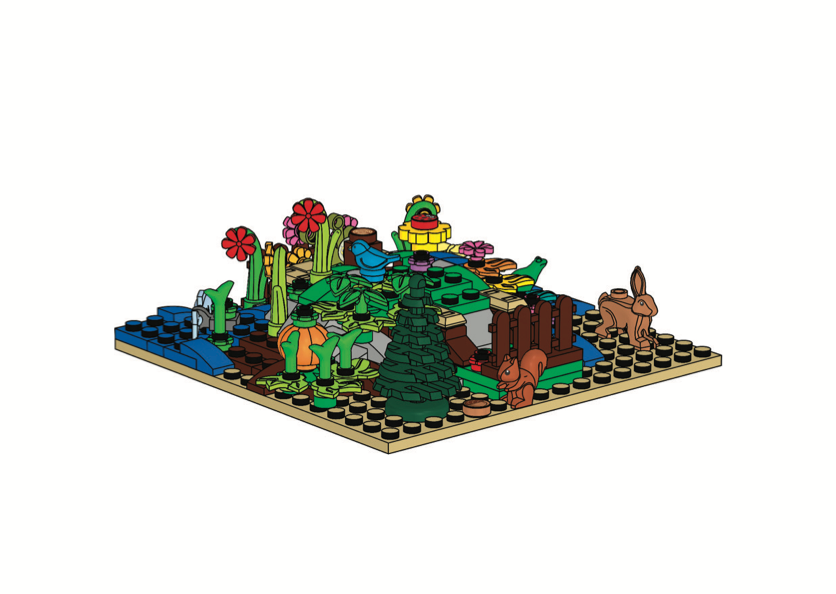 LEGO Ideas Test Lab Pick a Brick Botanical Minifigure Stand