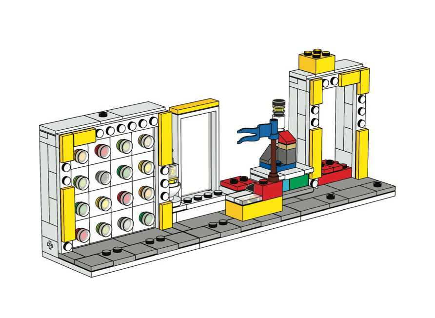 LEGO Ideas Test Lab Pick a Brick LEGO Store Minifigure Stand