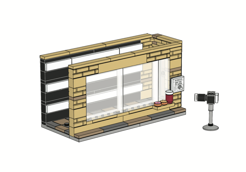 LEGO Ideas Test Lab Pick a Brick Police Line up Minifigure Stand