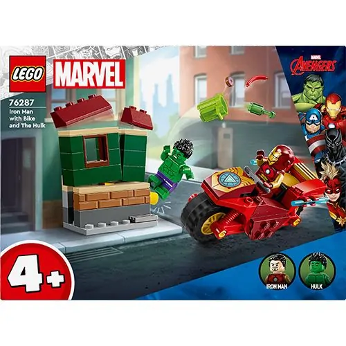 LEGO Marvel 76287 Iron Man with Bike and The Hulk revealed