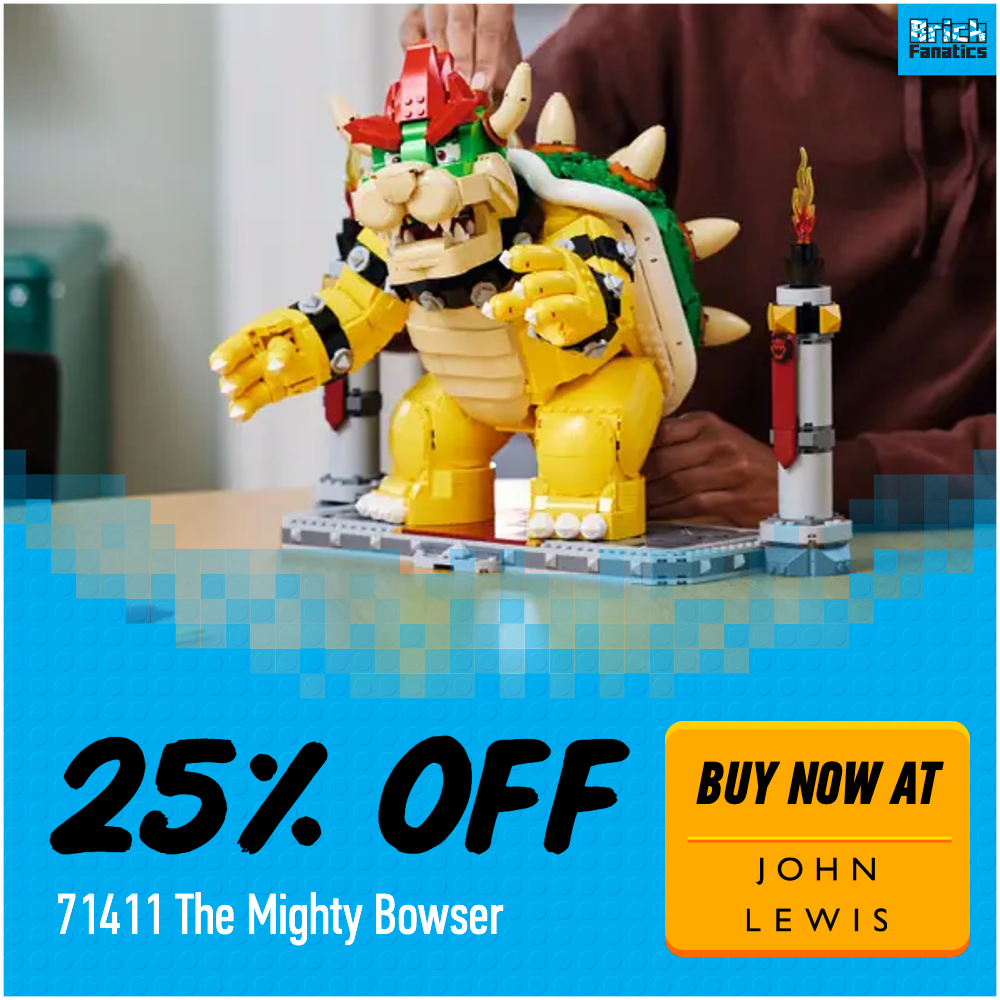 LEGO Super Mario 71411 The Mighty Bowser John Lewis 25 off deal card