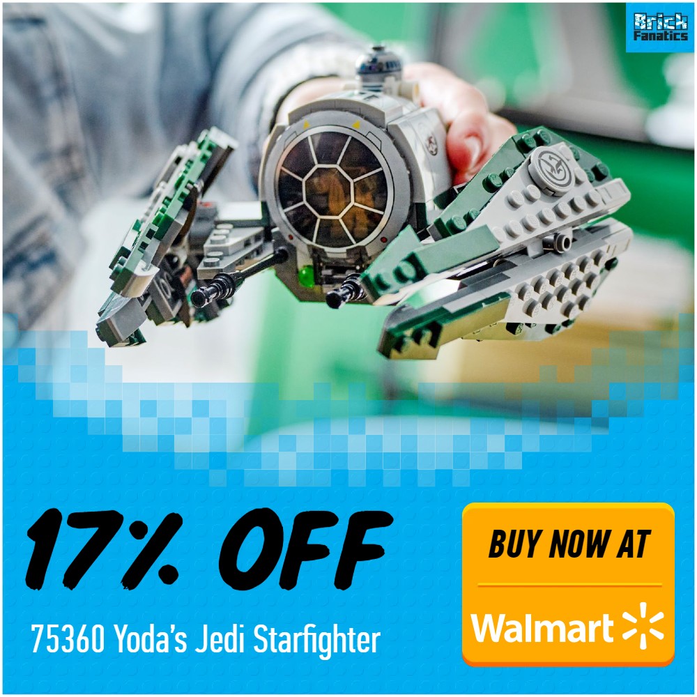 lego star wars 75360 yodas jedi starfighter 17 off deal card walmart