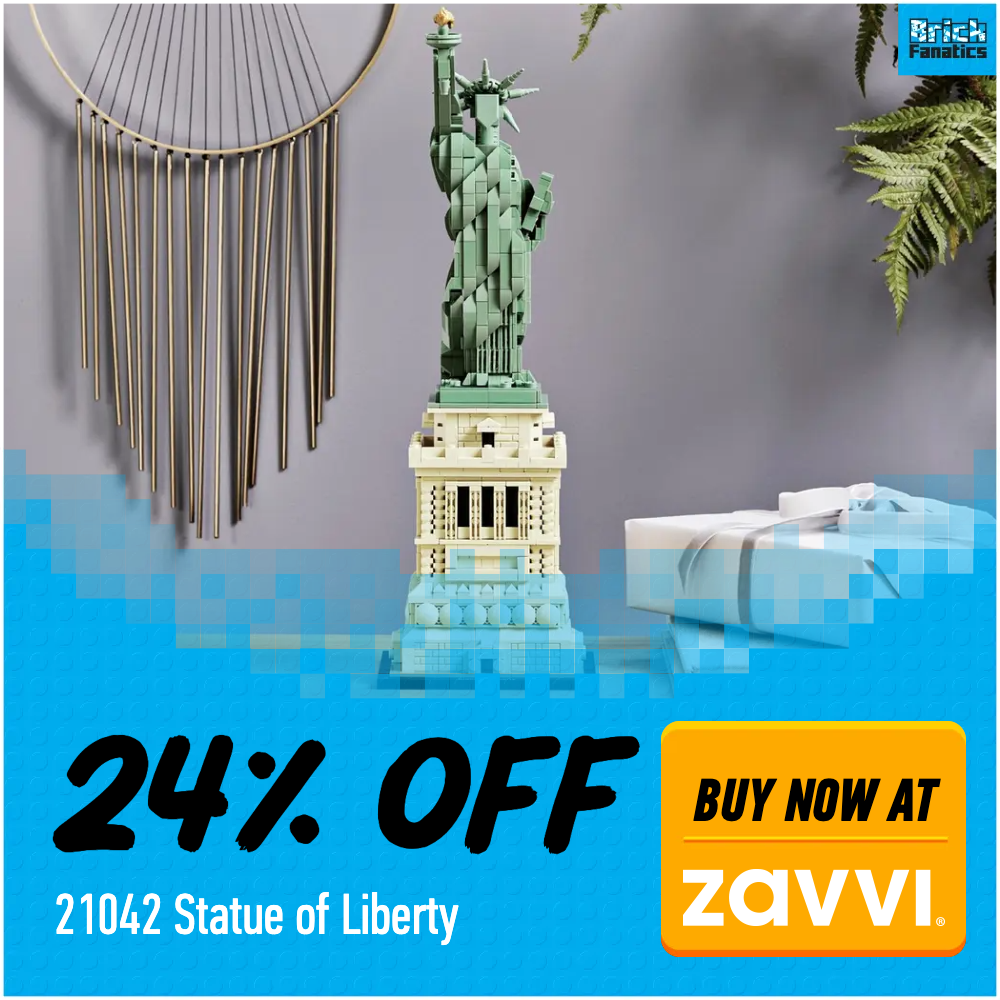 LEGO Architecture 21042 Statue of Liberty Zavvi 24 off deal card
