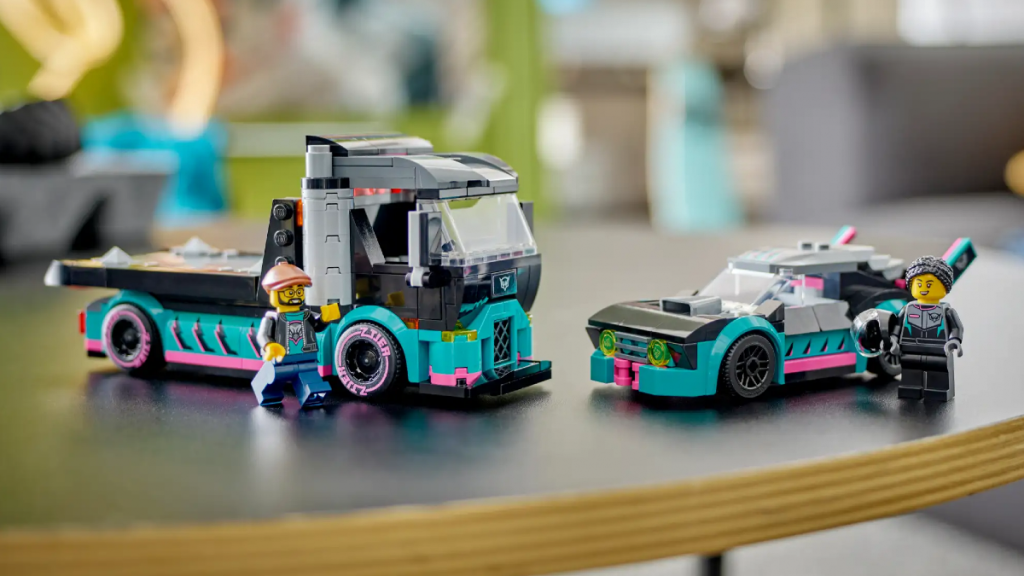 LEGO City 60406 Race Car and Car Carrier Truck featured 1024x576