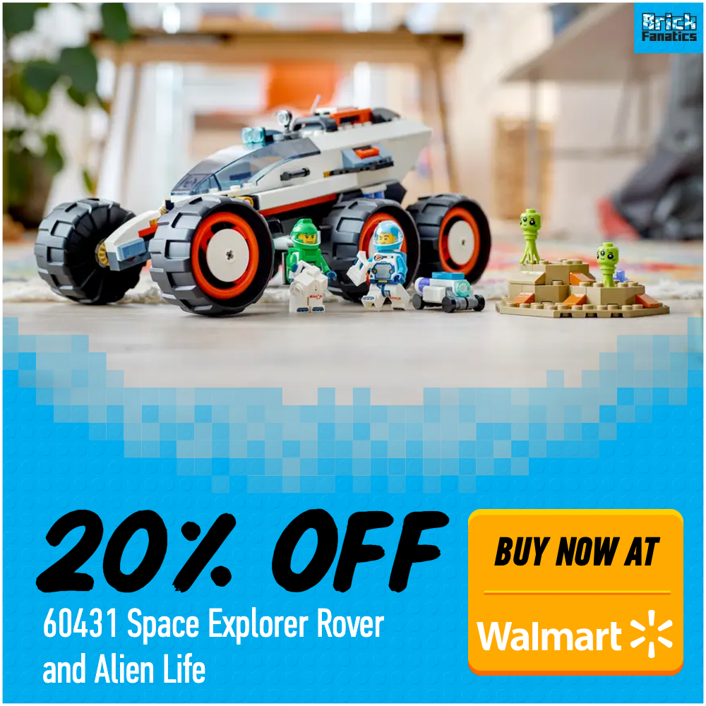 LEGO City 60431 Space Explorer Rover and Alien Life Walmart 20 off deal card