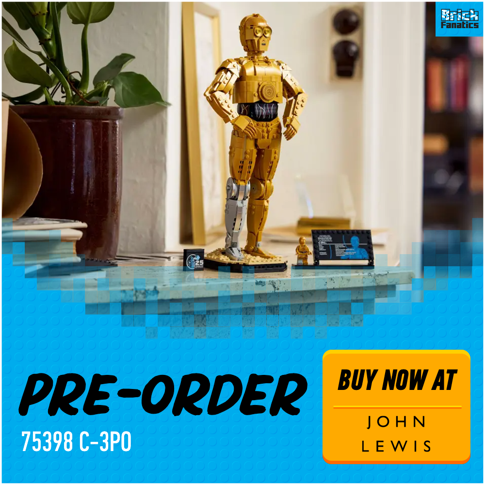 LEGO Star Wars 75398 C 3PO John Lewis deal card