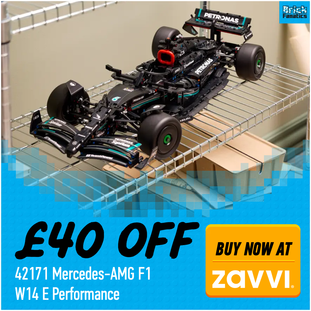 LEGO Technic Mercedes AMG F1 W14 E Performance Zavvi 40 off deal card