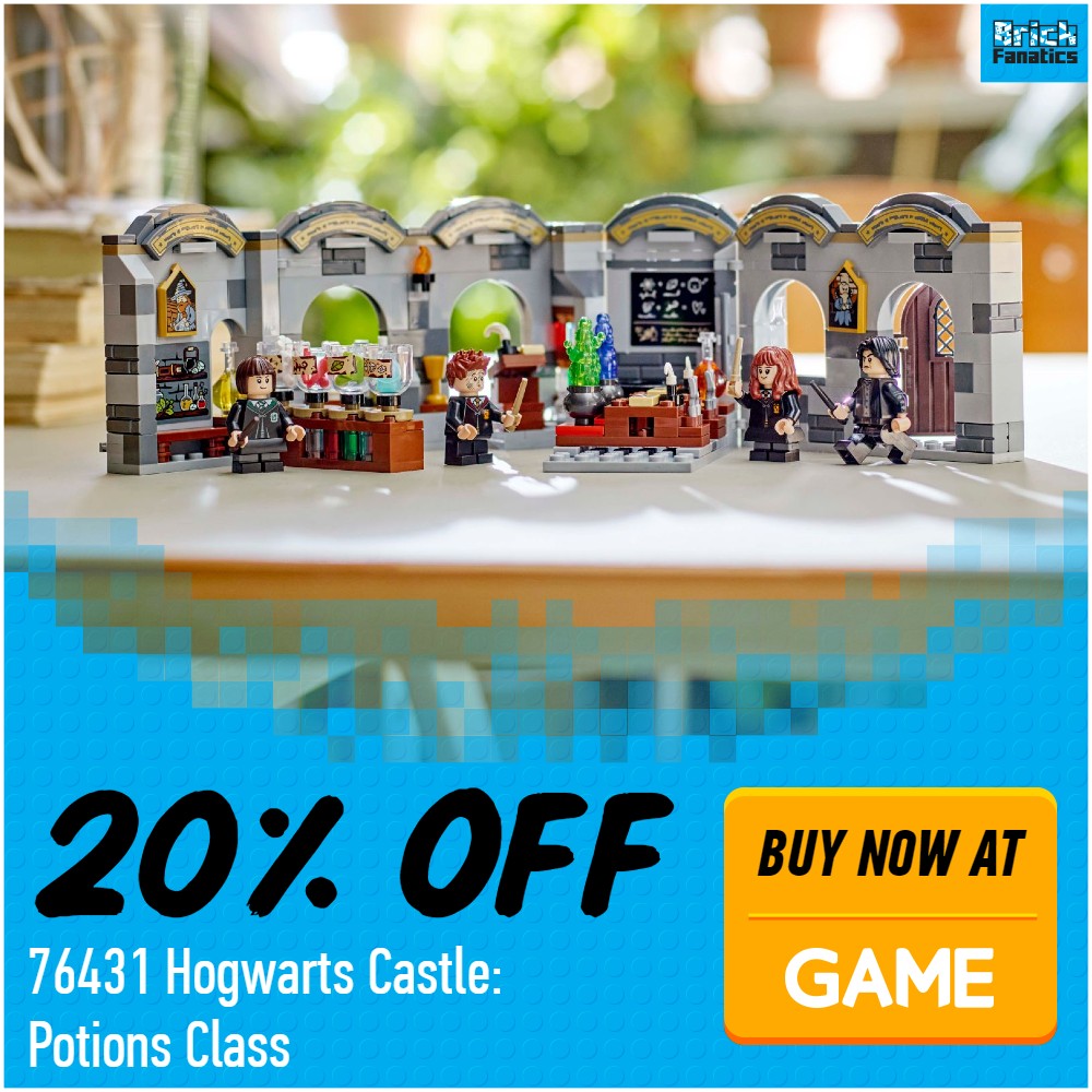 lego harry potter 76431 hogwarts castle potions class 20 off game deal card