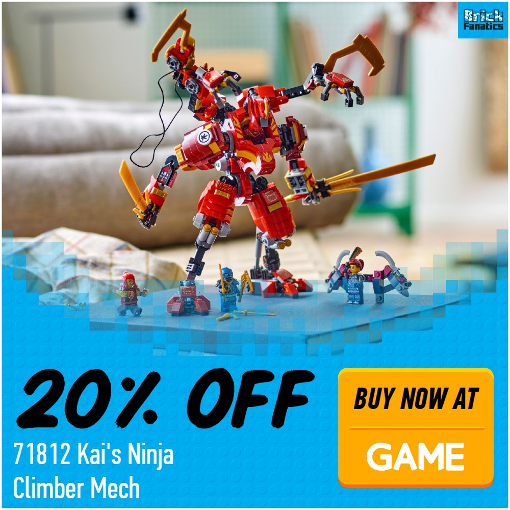 lego ninjago 71812 kais ninja climber mech 20 off game deal card