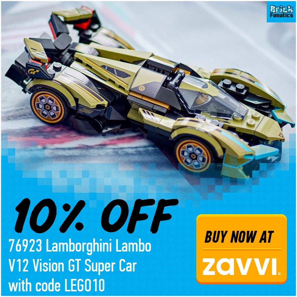 lego speed champions 76923 lambo v12 vision gt super car 10 off lego10 deal card zavvi