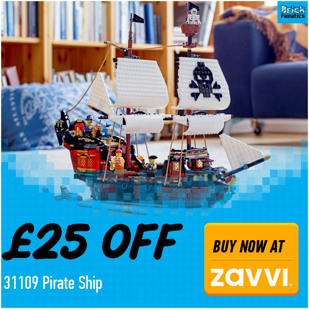 lego creator 31109 pirate ship 25 off zavvi deal card