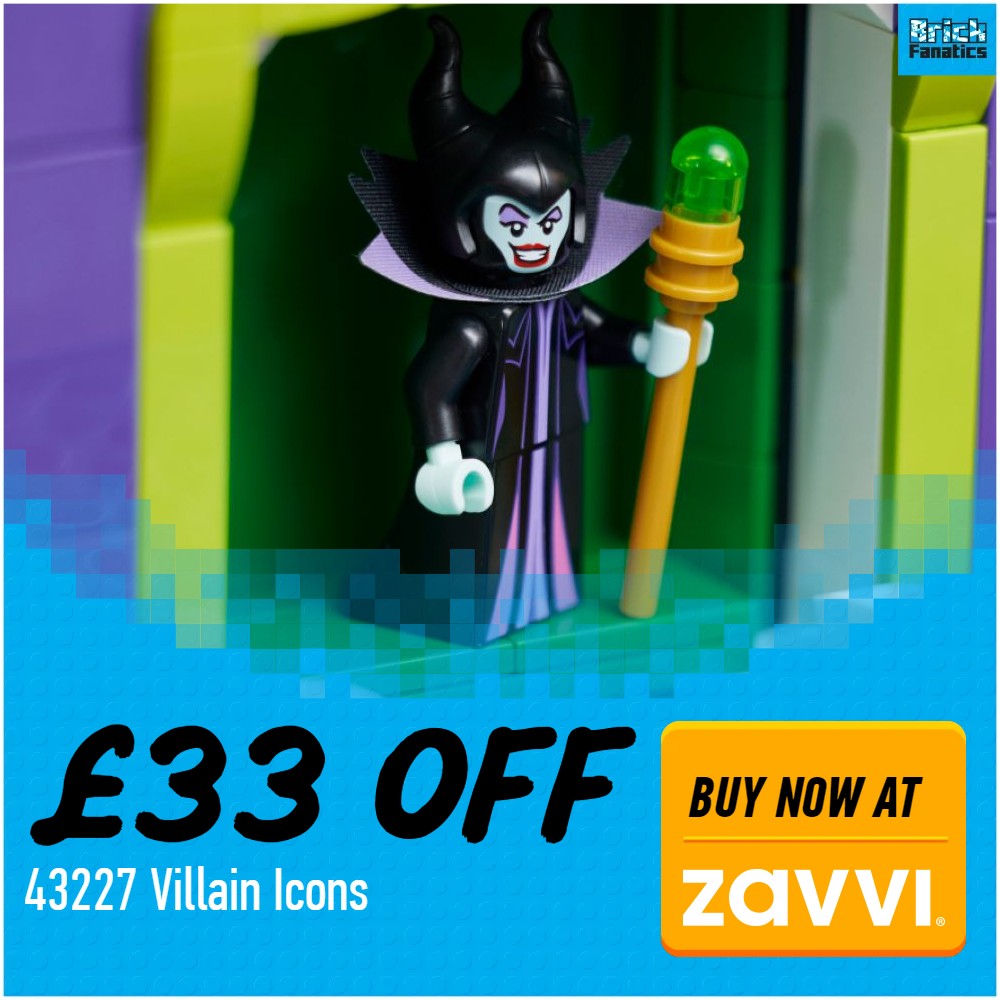 lego disney 43227 villain icons zavvi 33 off deal card