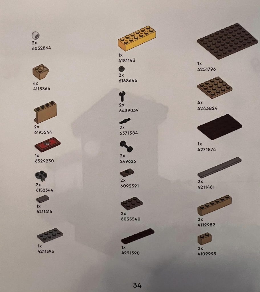 Lego Harry Potter 6541140 Plattform 9 Trekvart Barnes og Noble Instruksjoner 17 912x1024