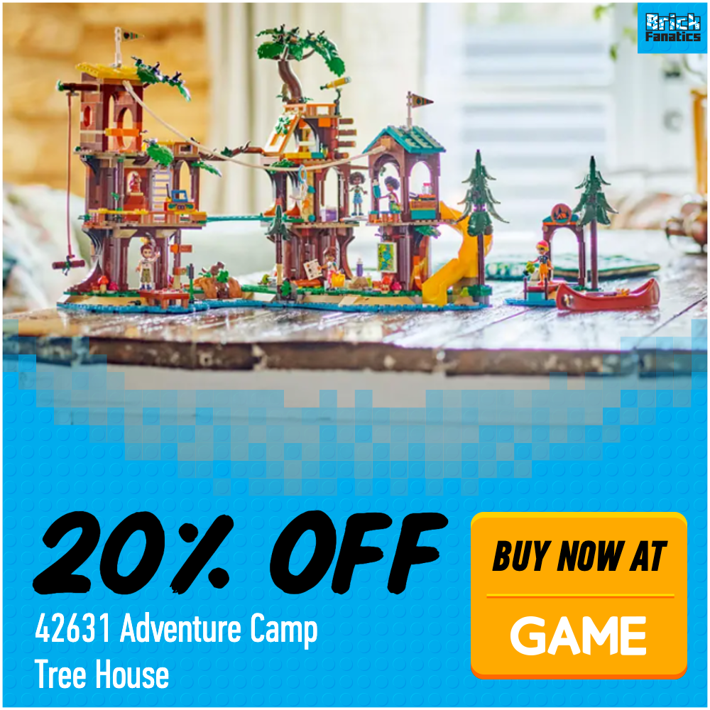 LEGO Friends 42631 Adventure Camp Tree House GAME 20 off deal card