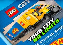 smyths toys lego city 60440 lego delivery truck close up