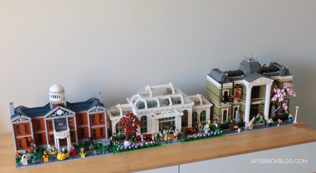 LEGO 21353 The Botanical Garden with 76294 X Men The X Mansion and 10326 Natural History Museum 1024x562