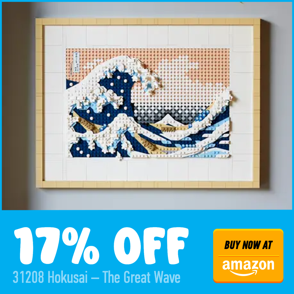 LEGO Art 31208 Hokusai – The Great Wave Amazon 17 off deal card