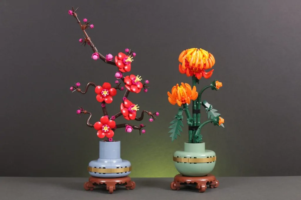 LEGO 10368 Chrysanthemum and 10369 Plum Blossom review