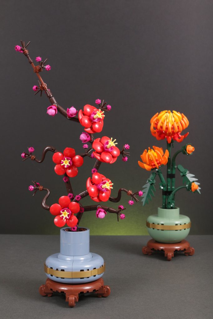 LEGO Botanical Collection 10368 Chrysanthemum and 10369 Plum Blossom review 13 683x1024