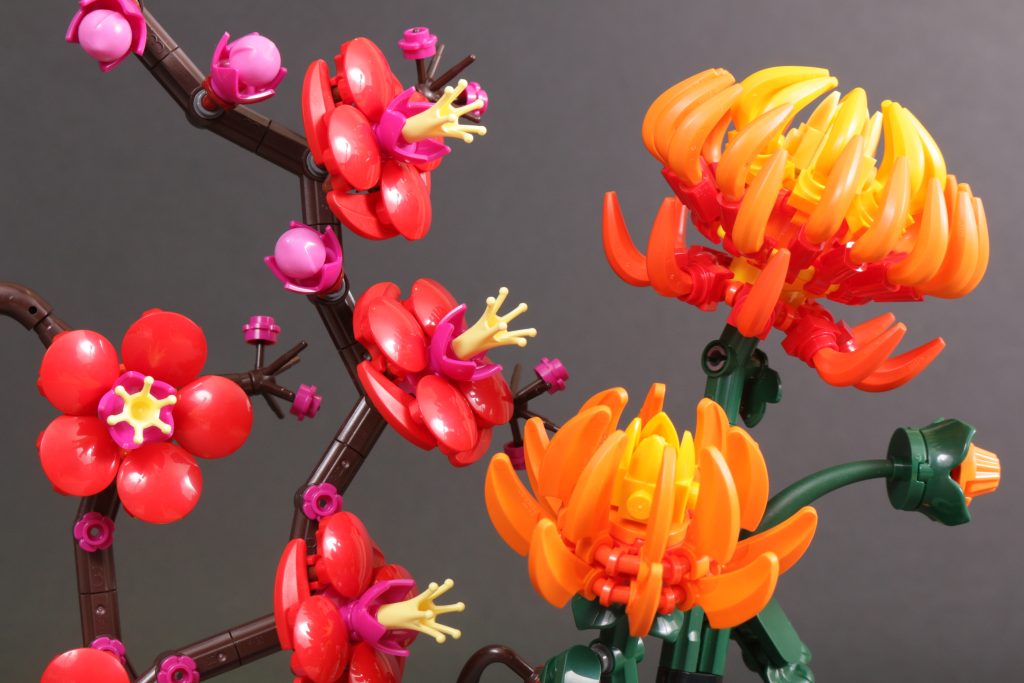 LEGO Botanical Collection 10368 Chrysanthemum and 10369 Plum Blossom review 16 1024x683