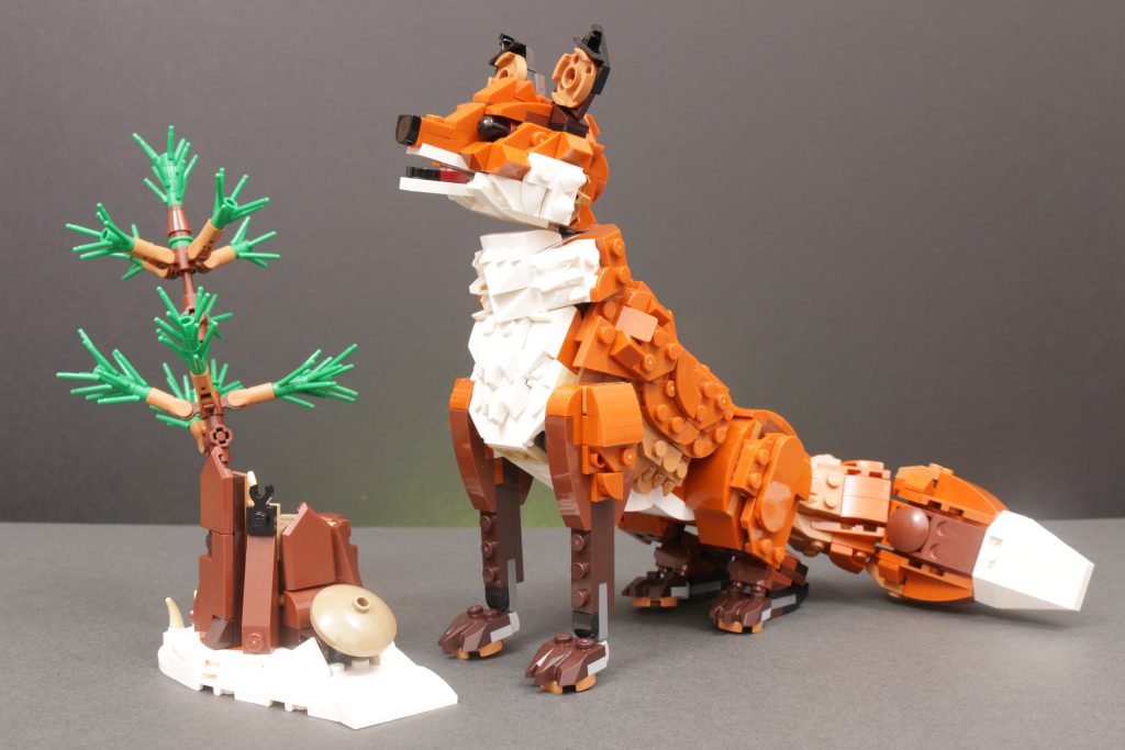 LEGO Creator 3 in 1 31154 Forest Animals Red Fox feature review 6 1024x683