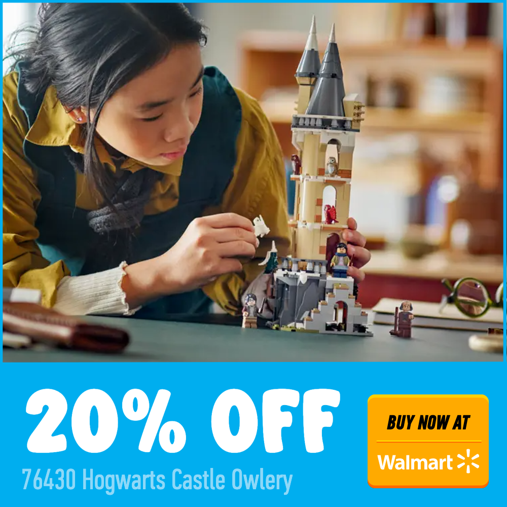 LEGO Harry Potter 76430 Hogwarts Castle Owlery Walmart 20 off deal card