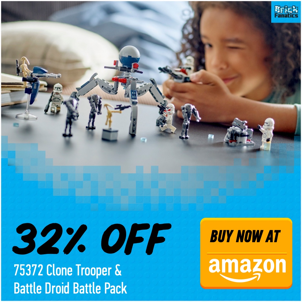 LEGO Star Wars 75372 Clone Trooper Battle Droid Battle Pack Amazon deal card